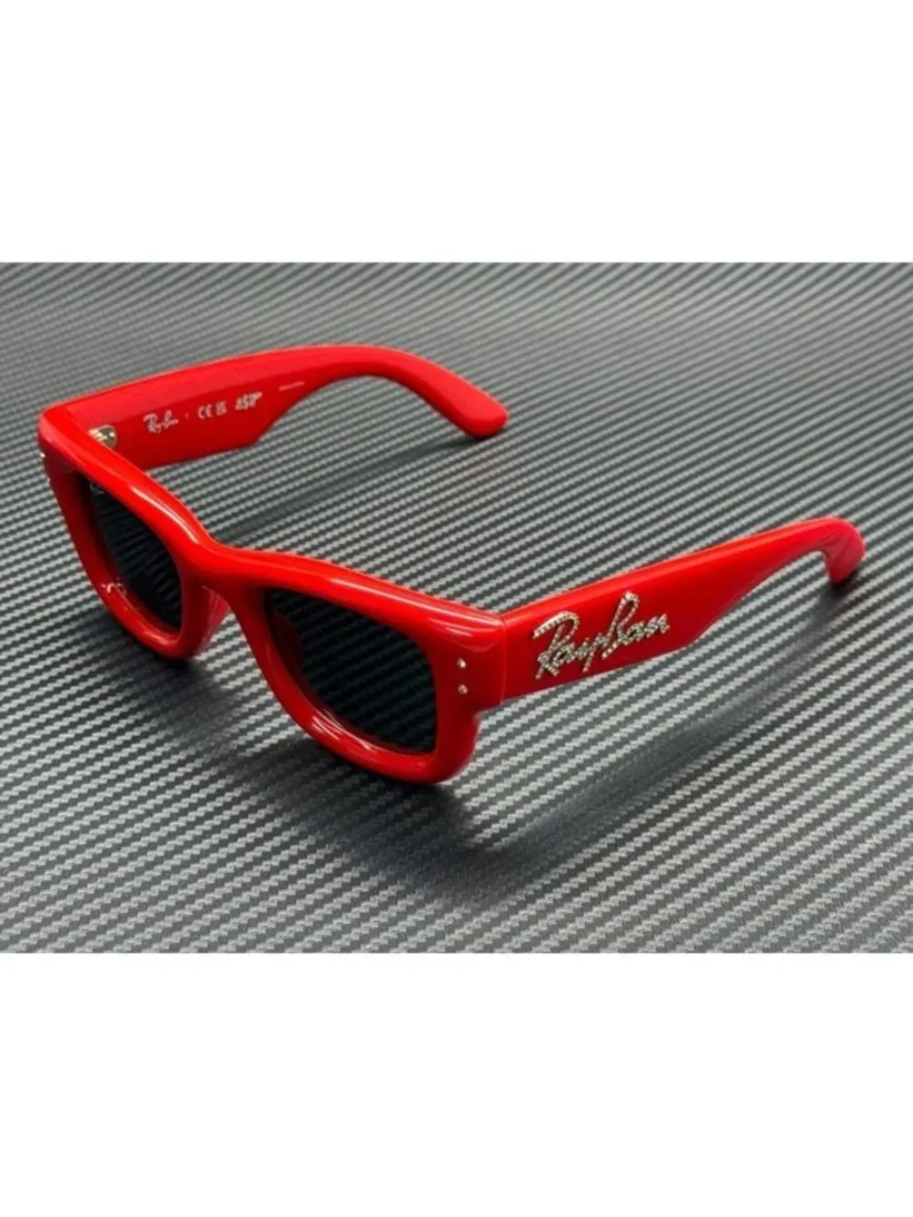 New Ray-Ban Men Red Strass Sunglasses 47-23-145